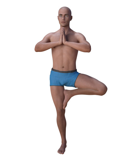 树摆人孤立左侧图片下载