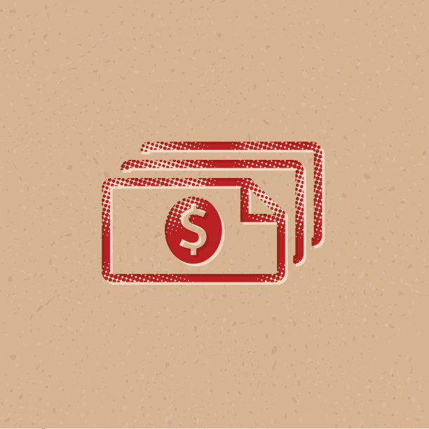 半色调图标-钱图片下载