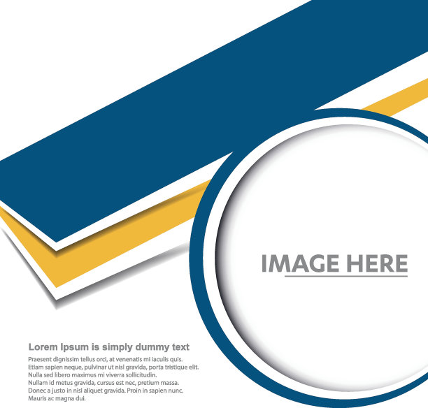 传单和小册子波矢量模板抽象的背景波线图片下载