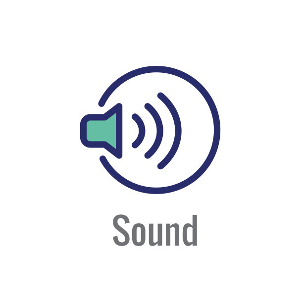 助听器或损失与声波图像-图标图片下载