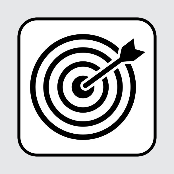 目标图标。矢量图图片下载