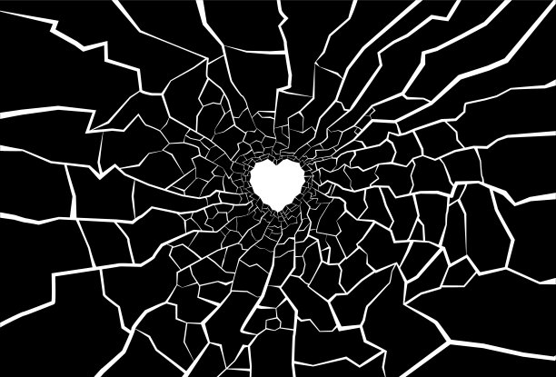 破碎的玻璃向量图片下载