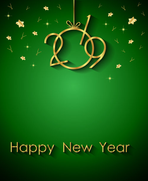 2019新年快乐背景。图片下载