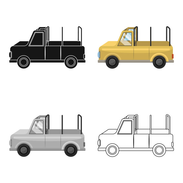 机旅行。非洲狩猎单图标在卡通风格矢量符号股票插图web。图片下载