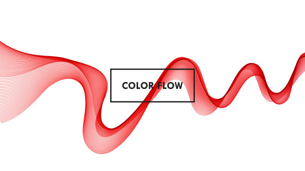 抽象彩色矢量背景，彩色流波设计宣传册，网站，传单。图片下载