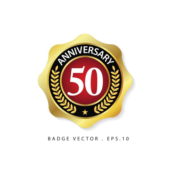 50周年纪念矢量模板设计插图图片下载