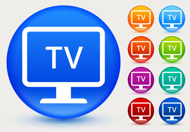 电视屏幕上的图标图片下载