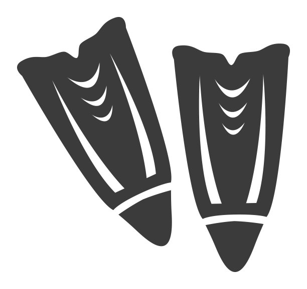 游泳的鳍图标图片下载