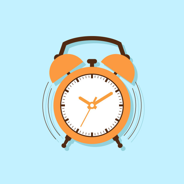 闹钟矢量平图片下载