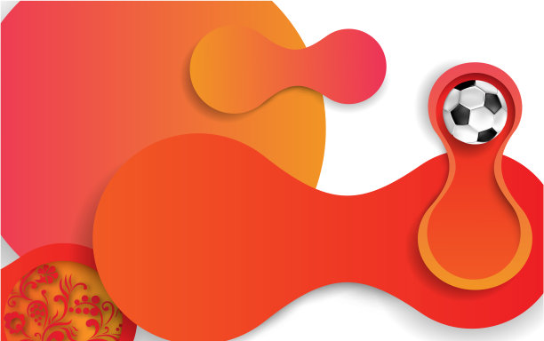 抽象的足球背景与足球。图片下载