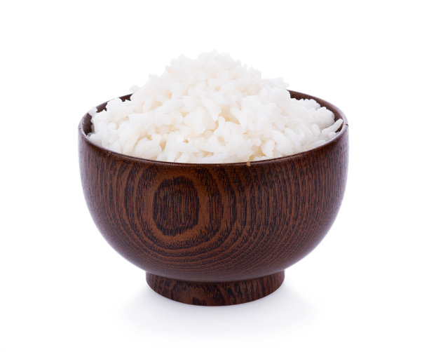 白底碗里的米饭图片下载