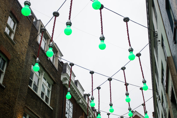 英国街道上的灯泡图片下载