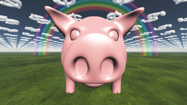 猪和美元的象征云图片下载