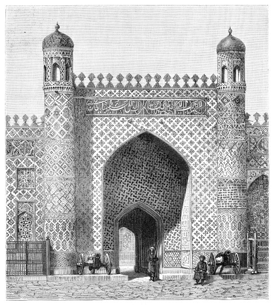 乌兹别克斯坦雷吉斯坦的Kokand汗宫图片下载