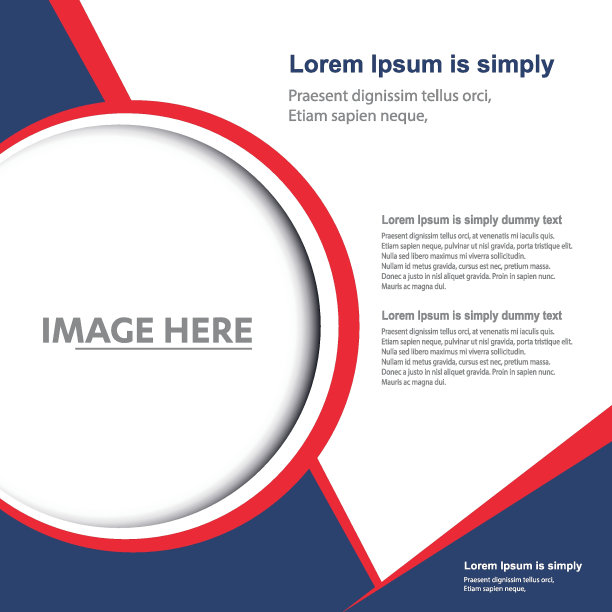 传单和小册子波矢量模板抽象的背景波线图片下载