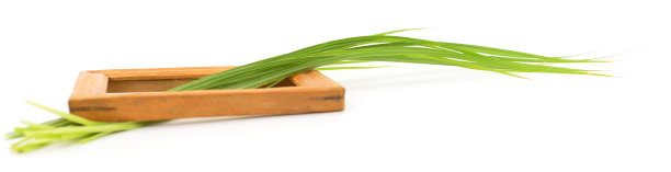 草绿色的棕色木制框架。图片下载