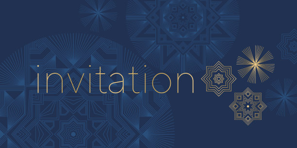 简洁奢华的雪花贺卡设计元素。图片下载