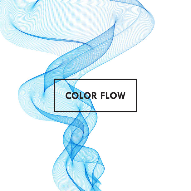 抽象彩色矢量背景，彩色流波设计宣传册，网站，传单。图片下载