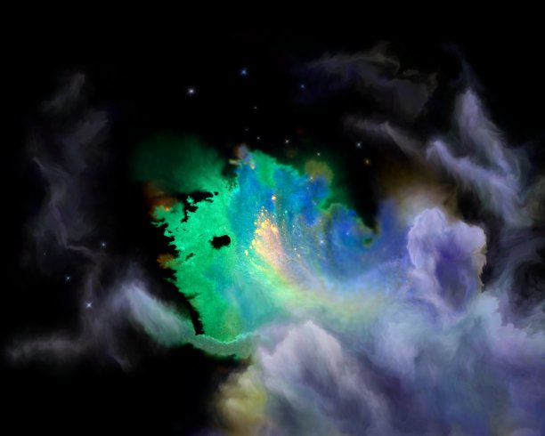 五彩缤纷的画星云图片下载
