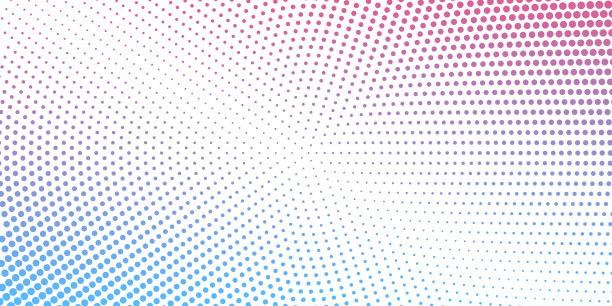 抽象背景由色圈组成。为企业设计虚线概念。现代背景在半色调风格与径向彩色斑点。图片下载