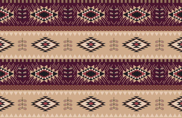 抽象的民族图案。纳瓦霍风格的背景图片下载