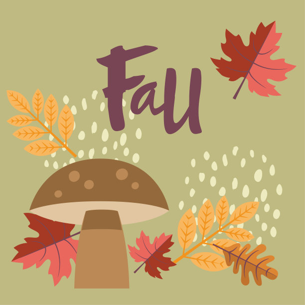 可爱的秋天背景图片下载