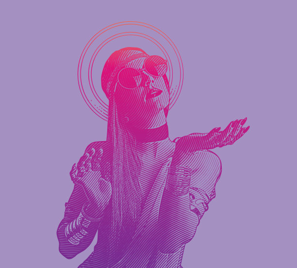 精神上的波西米亚少女图片下载