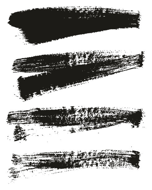 油漆刷背景高细节抽象矢量背景设置35图片下载