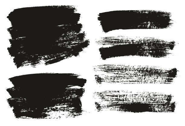 油漆刷背景高细节抽象矢量背景设置65图片下载