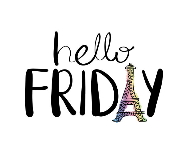 你好周五概念/矢量插图设计图片下载