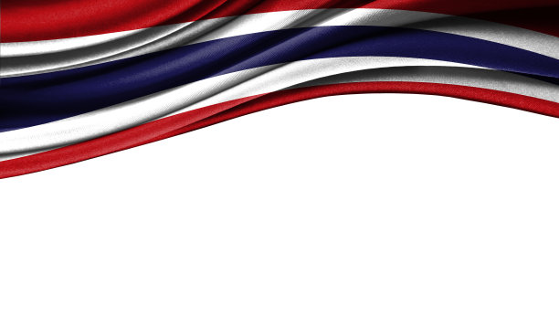 泰国的彩色旗帜，为您的文本或图像的copyspace图片下载
