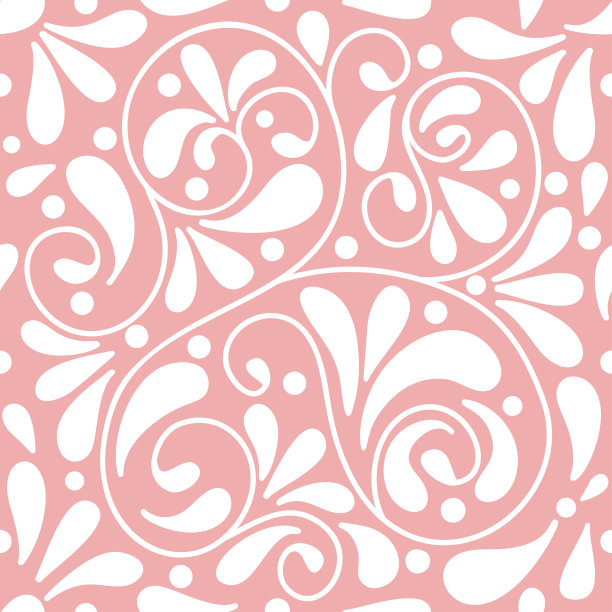 矢量叶无缝模式。点缀。花卉图案。古董。佩斯利的元素。图片下载