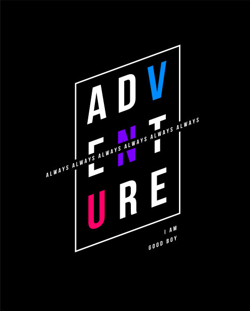 t恤印花设计，标语字体图片下载