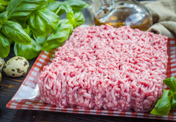 绞碎的鲜肉图片下载