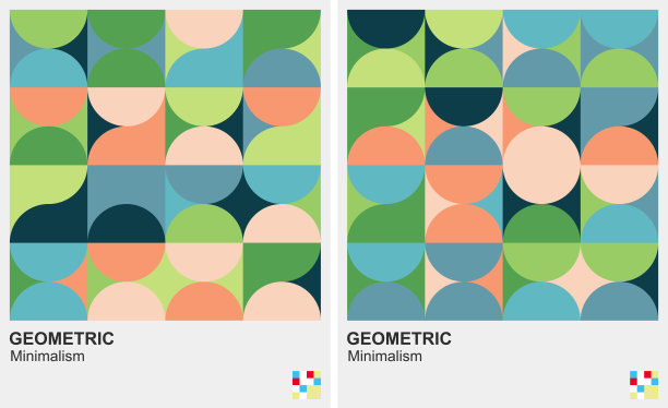 颜色半圆图案背景图片下载