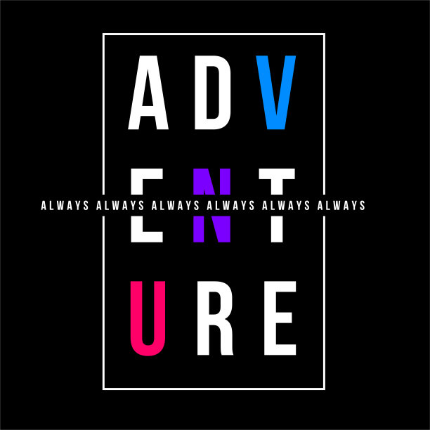 t恤印花设计，标语字体图片下载