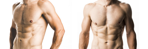 强壮的运动员，展示肌肉的身体图片下载