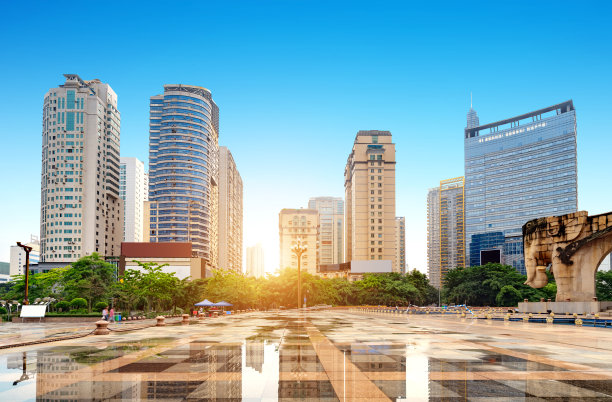 中国南宁的摩天大楼图片下载