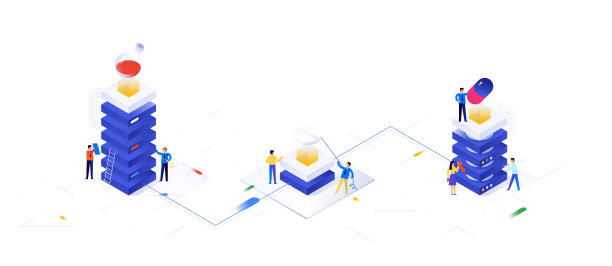 关于药理学主题的插图。药店制药行业，数据服务器。横幅的背景。图像是孤立的白色背景。时尚的插图。等距。图片下载