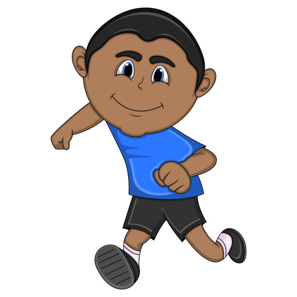 一个男孩在玩卡通图片下载