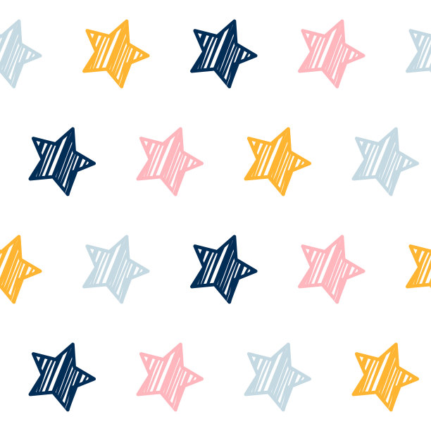 抽象手工涂鸦无缝图案背景。图片下载