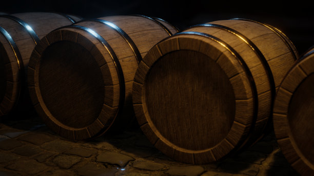酒桶3d插图图片下载