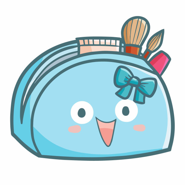 化妆套件在袋子里图片下载