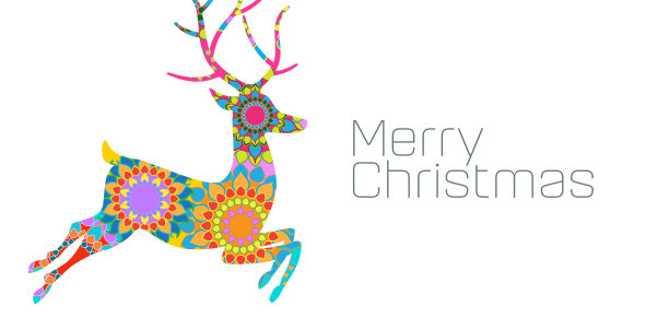 圣诞驯鹿图片下载