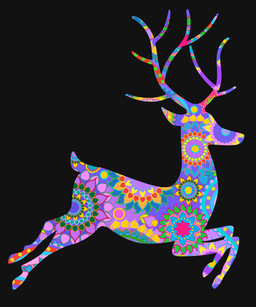 圣诞驯鹿图片下载