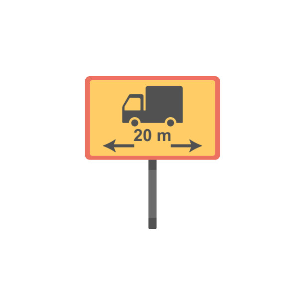长度限制彩色图标：道路标志和交叉路口元素，用于移动概念和Web应用图片下载