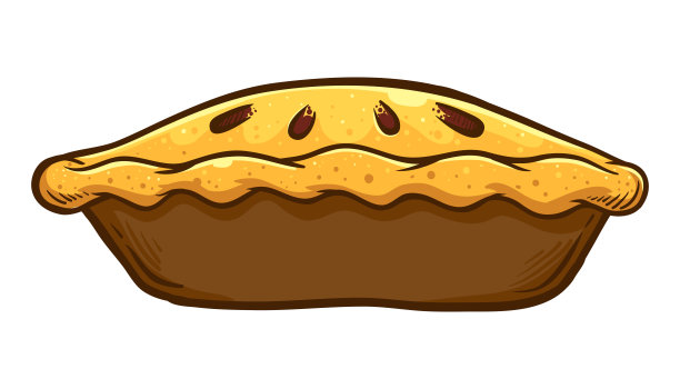 手绘传统苹果派图片下载