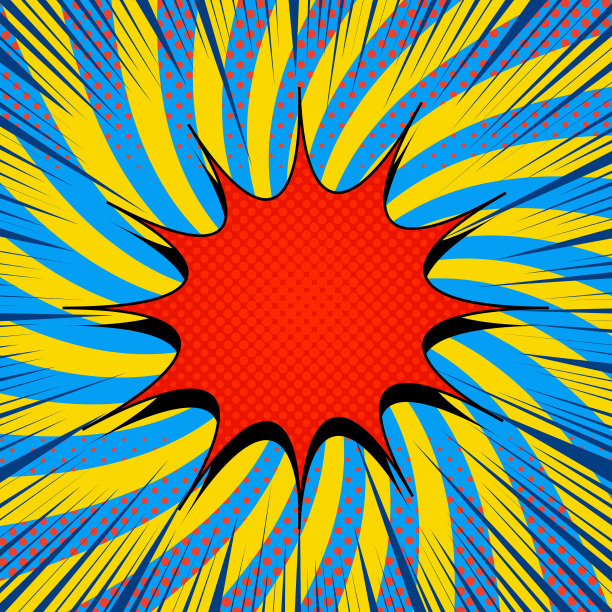 漫画页色彩概念图片下载