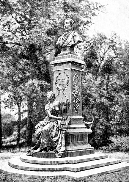 卡尔·玛丽亚·冯·韦伯的肖像，德国作曲家图片下载