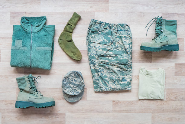 军用迷彩扁平背景图片下载